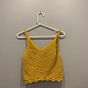 Suite Benedict Crochet Crop Top